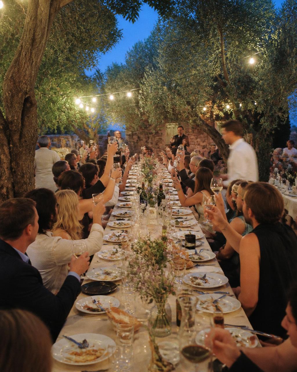 Olive-grove wedding